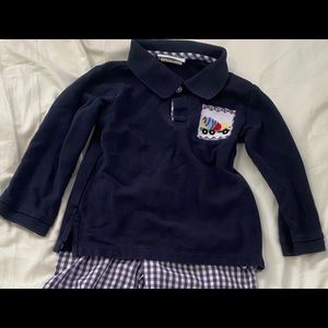 VGUC Zuccini Kids Smocked Construction polo